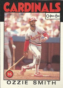 1986 O-Pee-Chee Baseball Cards 297     Ozzie Smith
